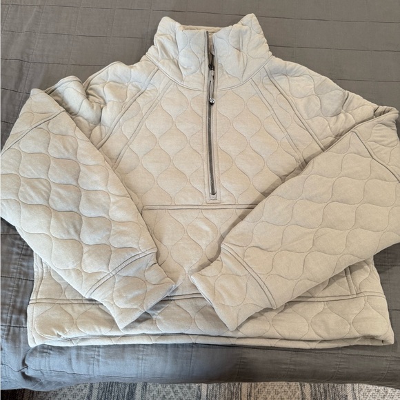 Lululemon Athletica Beige Half-Zip Pullover - Picture 1 of 4